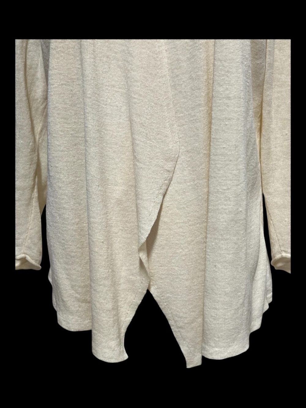 EUC Nic+Zoe Buttercream Linen Blend Open Front Cardigan | Size Large - Picture 3 of 6
